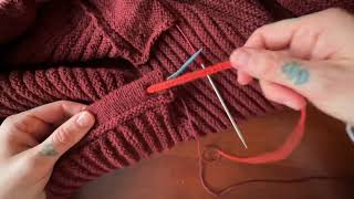 Knitting Tutorial Finishing The Drawstring Encat On A Knitted Hoodie
