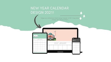 Design your architecture/ interior design calendar using Adobe InDesign with Calendar Wizard