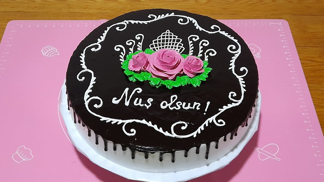 📢 Evdə Bu Qlazuru her kes hazırlayacaq 👍Şokaladlı Qlazurlu tort Çikolatalı Pasta