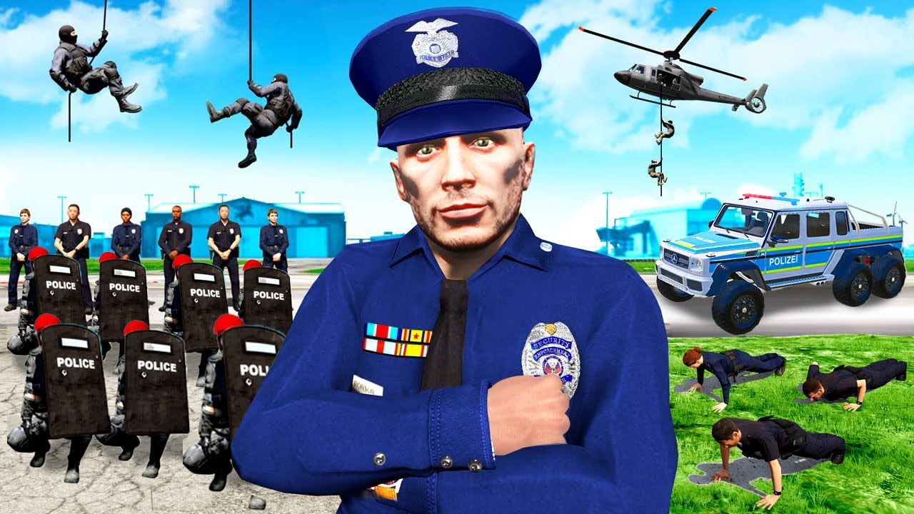 24 STUNDEN bei der POLIZEI in GTA 5!