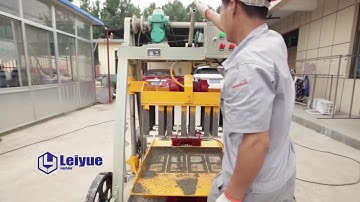 LEIYUE machinery QT40-3B mobile block machine/egg laying block machine
