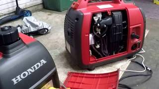 Honda Generators  eu 2000 i and Companion 30a Review
