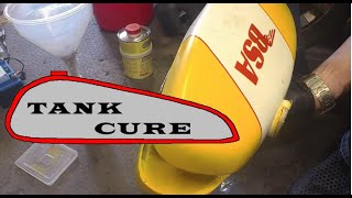 Using Tank Cure to Repair BSA Petrol Tank