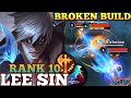 LEE SIN PERFECT ULT KICK COMBO! OVERPOWER META BUILD- TOP 10 GLOBAL LEE SIN BY MluV Yang1- WILD RIFT