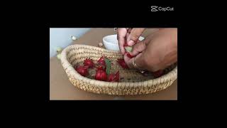 Picking In My Garden And Making Rosella Juice