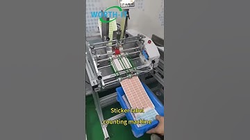 Sticker label feeding machine and counting #feeder #counting #machine