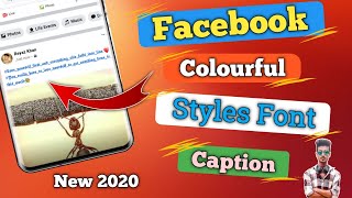 Facebook styles Font caption | How to use Colour Text on Facebook | Blue colour captions screenshot 3