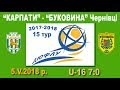 "Карпати" Львів (U-16) - "Буковина" Чернівці (U-16) 7:0 (1:0). Гра