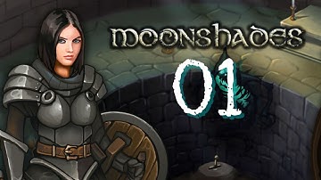 MOONSHADES 01 | The Beginning of the Adventure! | No Commentary | Fantasy Dungeon Crawler RPG Game |