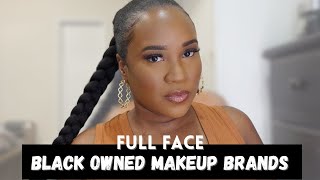 Natural Glam Using Only Black Owned Makeup Brands | Closing Out Black History Month | Candice B.