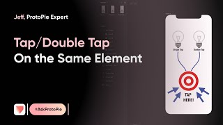 ProtoPie Tutorial | Tap & Double Tap On the Same Element #AskProtoPie