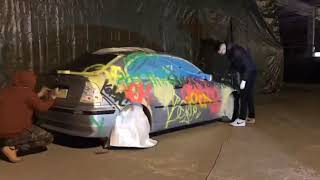 Grafitti Bombing Bomb Car Art...car Bmw E46 , Stop Police