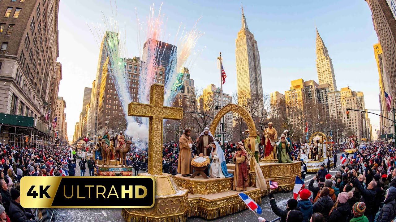 1 Million Views: 2026 NYC Christmas Parade – Epic Floats & Fireworks | 4K HDR