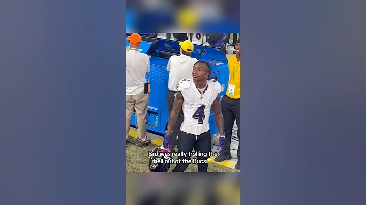 Zay Flowers Trolling Bucs Fans 😂 #nfl #football #shorts