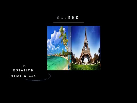 A Rotating 3D Slider using HTML & CSS|Image Slider|3D Animation