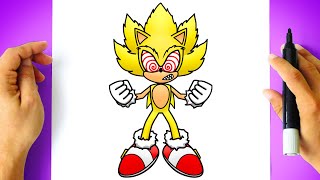 How to DRAW SUPER SONIC FLEETWAY
