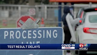 COVID test results delayed