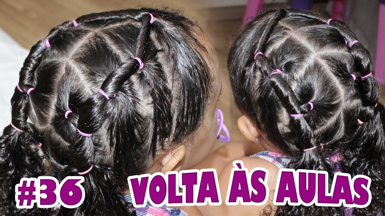 Penteado Infantil Protetor VOLTA ÀS AULAS Cabelo Cacheado #36 | SreSraMartinez