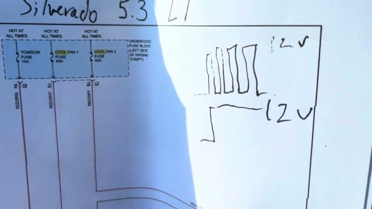 Диагностика и устранение проблем с вентиляторами Chevy Silverado P0480, P0691. Вентиляторы не вкл...