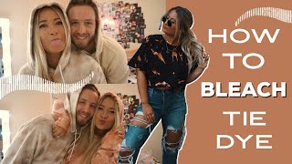 HOW TO BLEACH TIE DYE (ft. a FEAT unboxing)