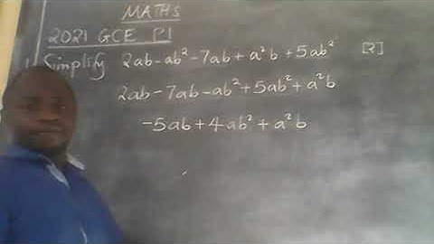 MATHS  2021 P1 GCE