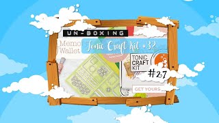 Tonic Craft Kit #32 - My Memory Book Wallet Un-Boxing :D
