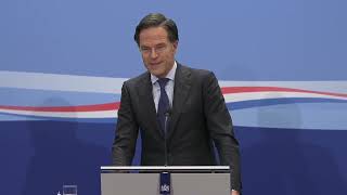 Integrale persconferentie MP Rutte na afloop ministerraad van 21 januari 2022