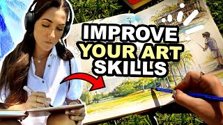 Sketchbook Date at the Park + Urban Sketching Tips!