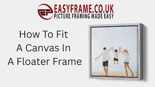 How To Fit Your Canvas Into A Canvas Floater Frame screenshot 3