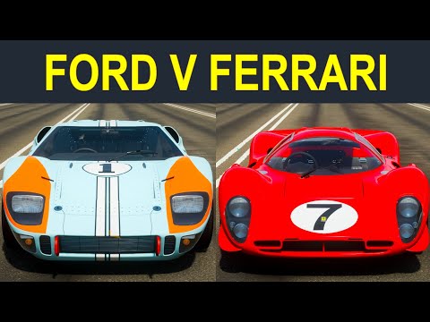 forza-horizon-4:-ford-v-ferrari!-l-ford-gt40-mk-ii-le-mans-1966-vs.-ferrari-p4-spa-#24-'67-drag-race