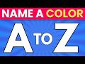 Can You Name a Color A to Z? 🎨🔥 | Most People Fail This!