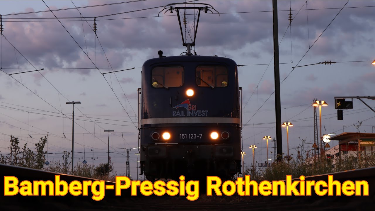 Führerstandsmitfahrt von Bamberg nach Pressig-Rothenkirchen mit der Baureihe 151