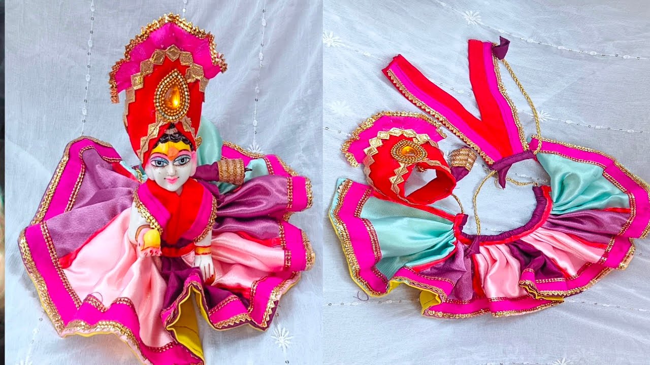 Holi spacial krishna ji ki poshak| Ladddu Gopal ji spacial Dress for Holi| (5,6,7) #holispecial🙏🪷🌺||