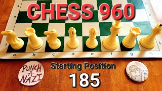 Chess 960 (Fischer Random, Freestyle Chess) Starting Position 185 🎲♟️