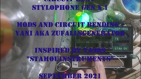 Circuit Bent Stylophone Gen X 1 - going wild - raw session #6 - Zufallsgenerator - [zfgenerator]