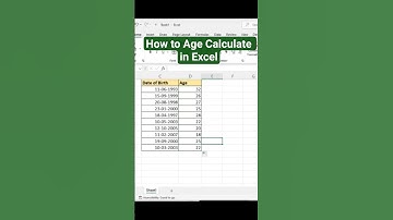 How to Calculate Age in Excel #excel #exceltips #exceltricks #compeduknowledge