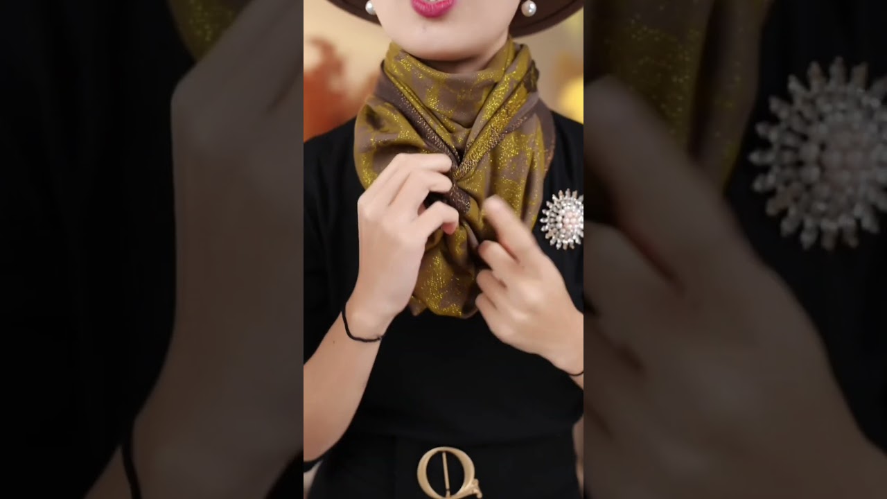 Stylish ways to tie a silk scarf #fashion