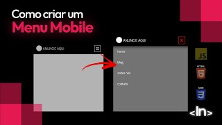 Como criar um MENU MOBILE com HTML CSS e JavaScript | Doovi