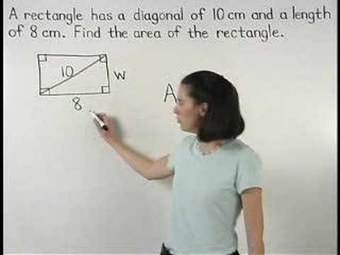 Area Of A Rectangle Mathhelp Com Geometry Help Youtube