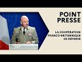 Point presse du 23/03 - la coopération franco-britannique de défense