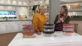 Lock & Lock 3-Piece Storage Set with Removable Tray Inserts on QVC