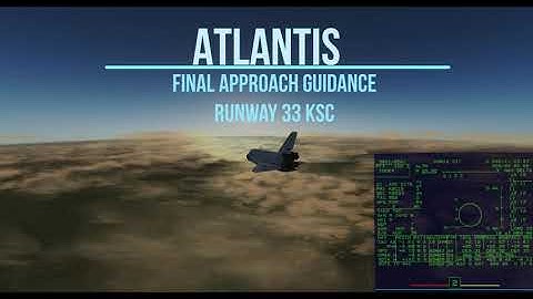 Space Shuttle TAEM KSC Runway 33:HAC and Final Approach - Flight Gear