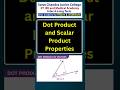 Dot Product and Scalar Product PropertiesI Best IIT &amp; NEET Academy in VijayawadaI Inter &amp; Long Term