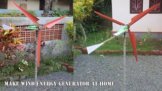 wind  energy generator /How to Make Mini Wind Turbine Generator at Home by Zeonsa 1,084 views 8 months ago 12 minutes, 53 seconds