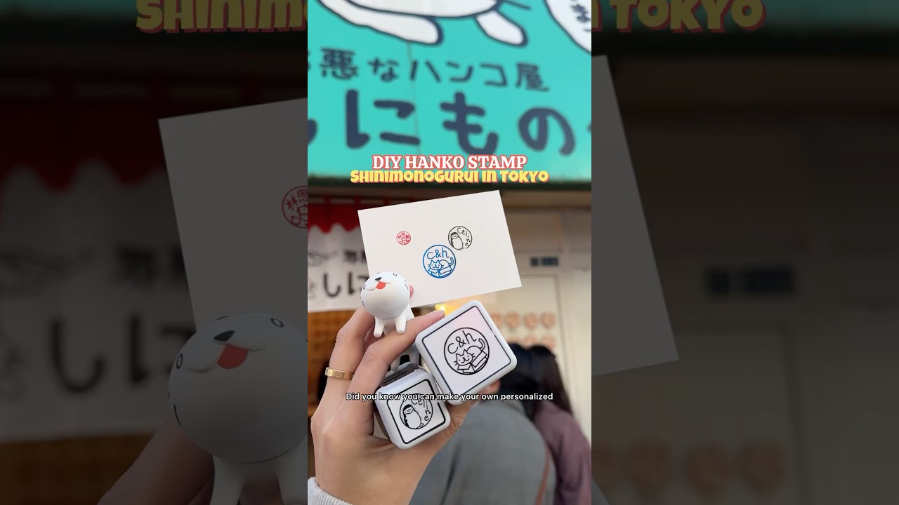 DIY Hanko Stamp at Shinimonogurui in Tokyo