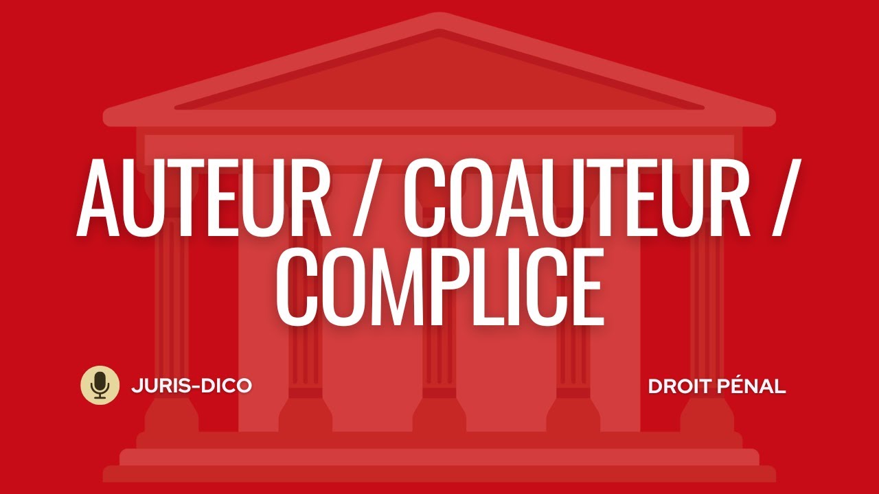 Auteur, coauteur et complice [Droit pénal]