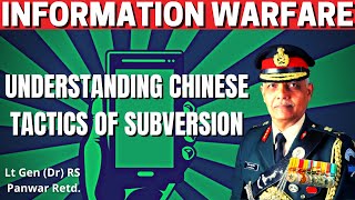 Understanding Chinese tactics of Subversion I Lt Gen RS Panwar I Aadi
