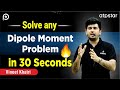 Solve Dipole moment Problems in 30 seconds- By Vineet Khatri