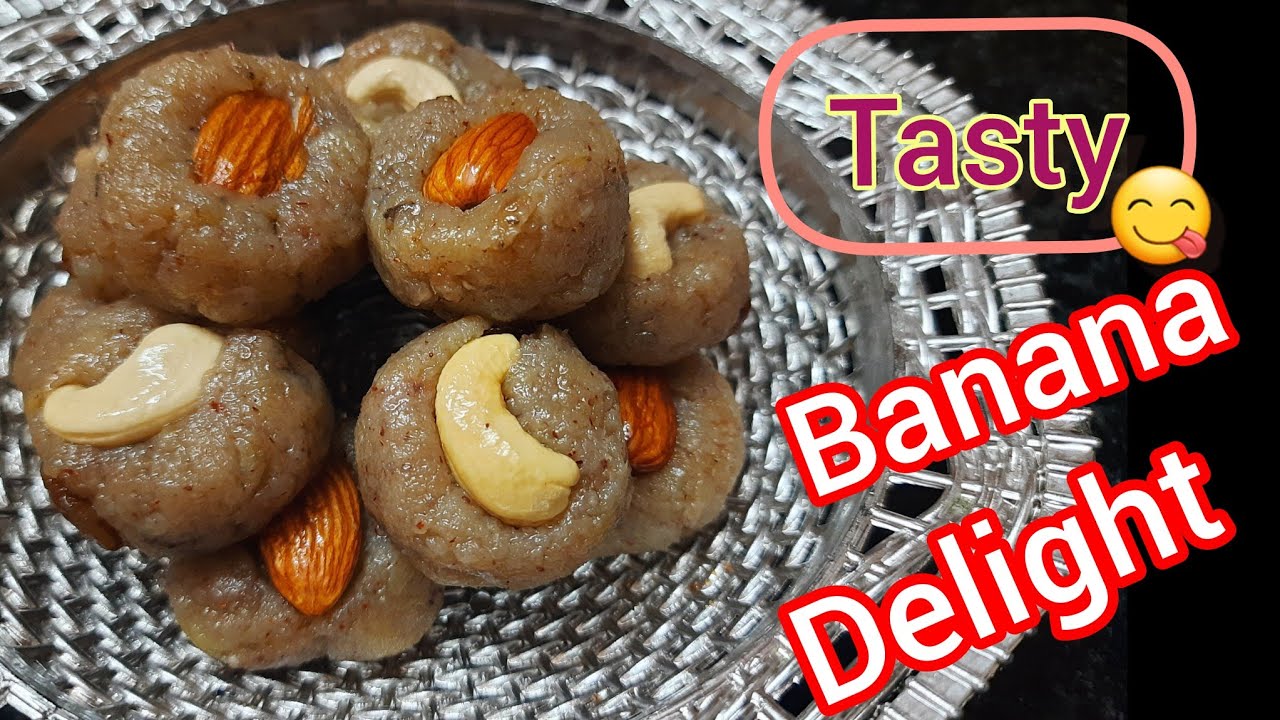 Banana Delight in tamil Banana laddu in tamil 3 ingredients banana