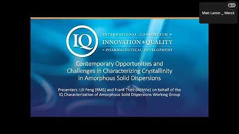 Contemporary Opportunities & Challenges: Characterizing Crystallinity in Amorphous Solid Dispersions